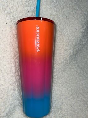 Starbucks Gradient Sunset Tumbler in Orange, Pink & Blue - released in 2023